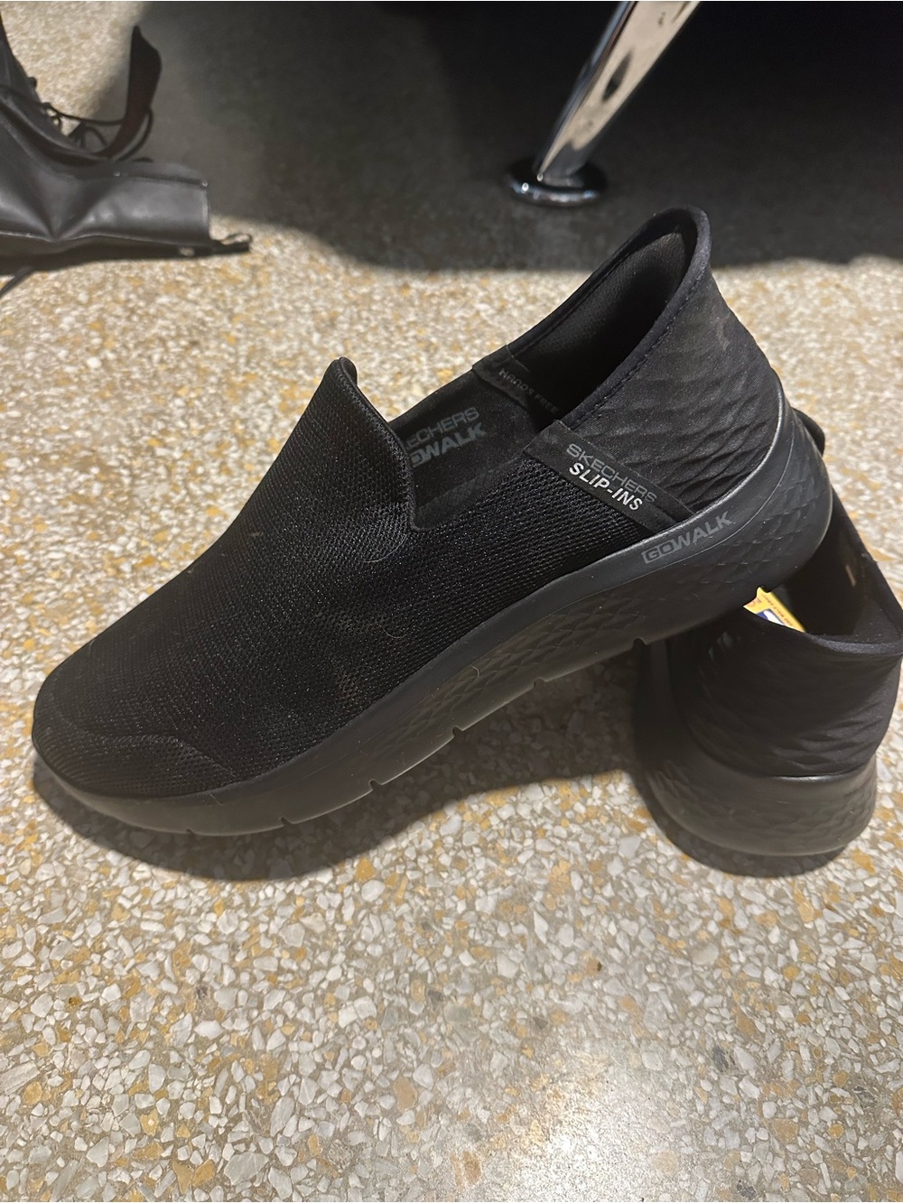 Skechers Black GOwalk Slip-On Men's Comfort Shoes. 13w.    Never worn